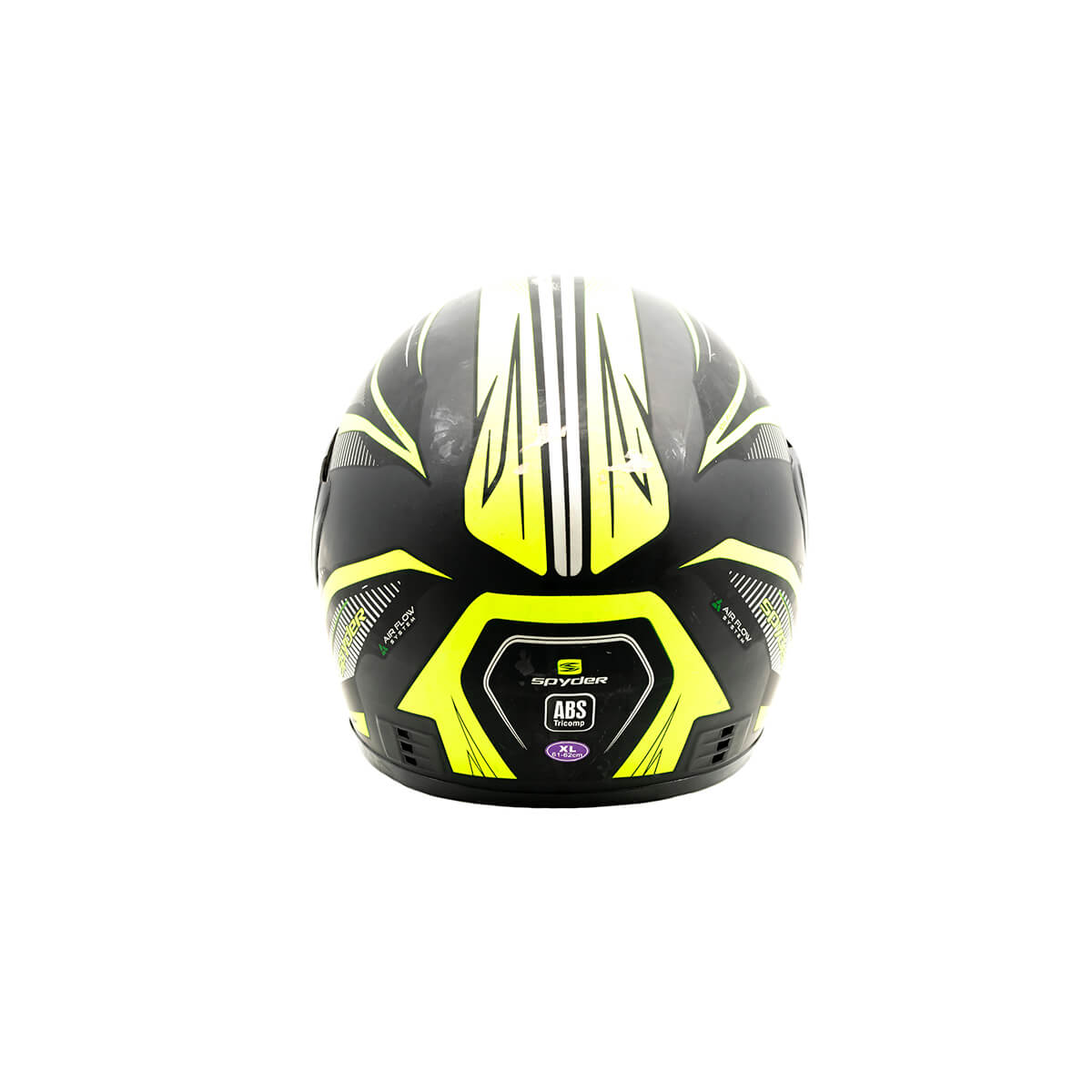Casco Para Moto Cerrado XL Amarillo Negro.