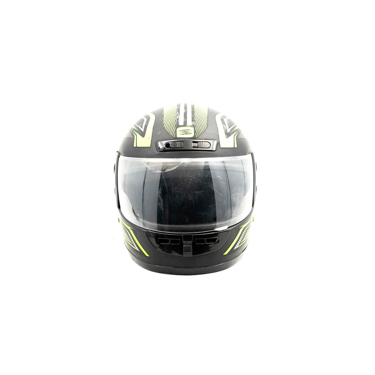 Casco Para Moto Cerrado XL Amarillo Negro.