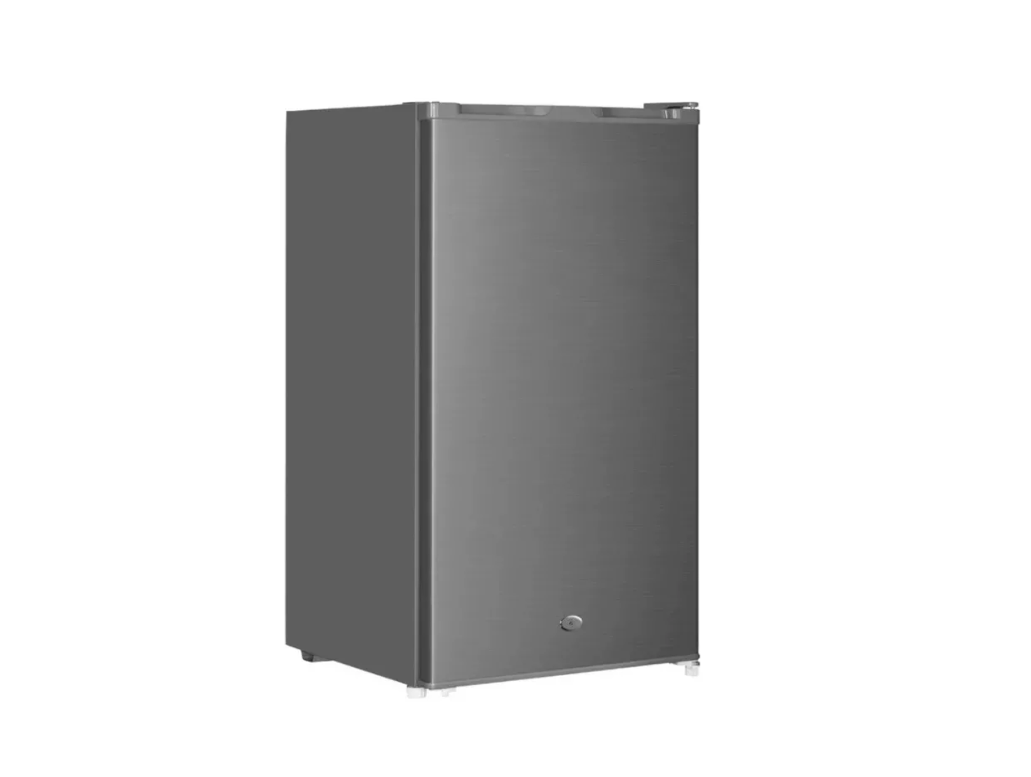 Frigobar Gris 3.2 Pies Con Cerradura Kool Factory