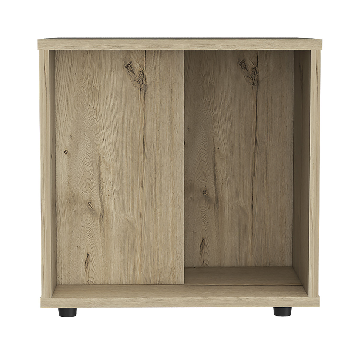 MESA AUXILIAR ARMABLE IDEAL PARA LA SALA O EL COMEDOR CON ESPACIO INFERIOR MODELO PRANA COLOR DUNA.