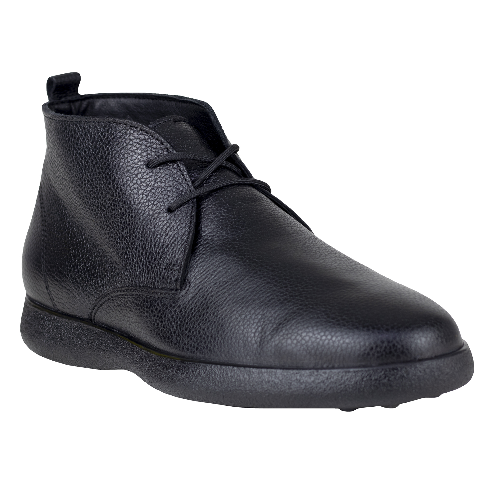 Botin Negro Hombre Gino Cherruti Piel Graneada Confort 3401.