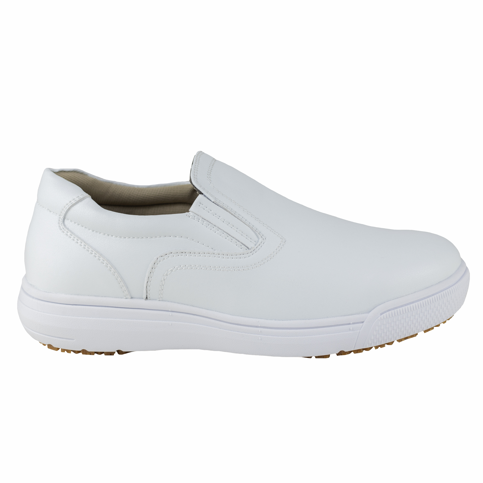 Zapato Tipo Clinico Chefmx Medico Chef Hotel Antiderrapante 7101 Blanco.