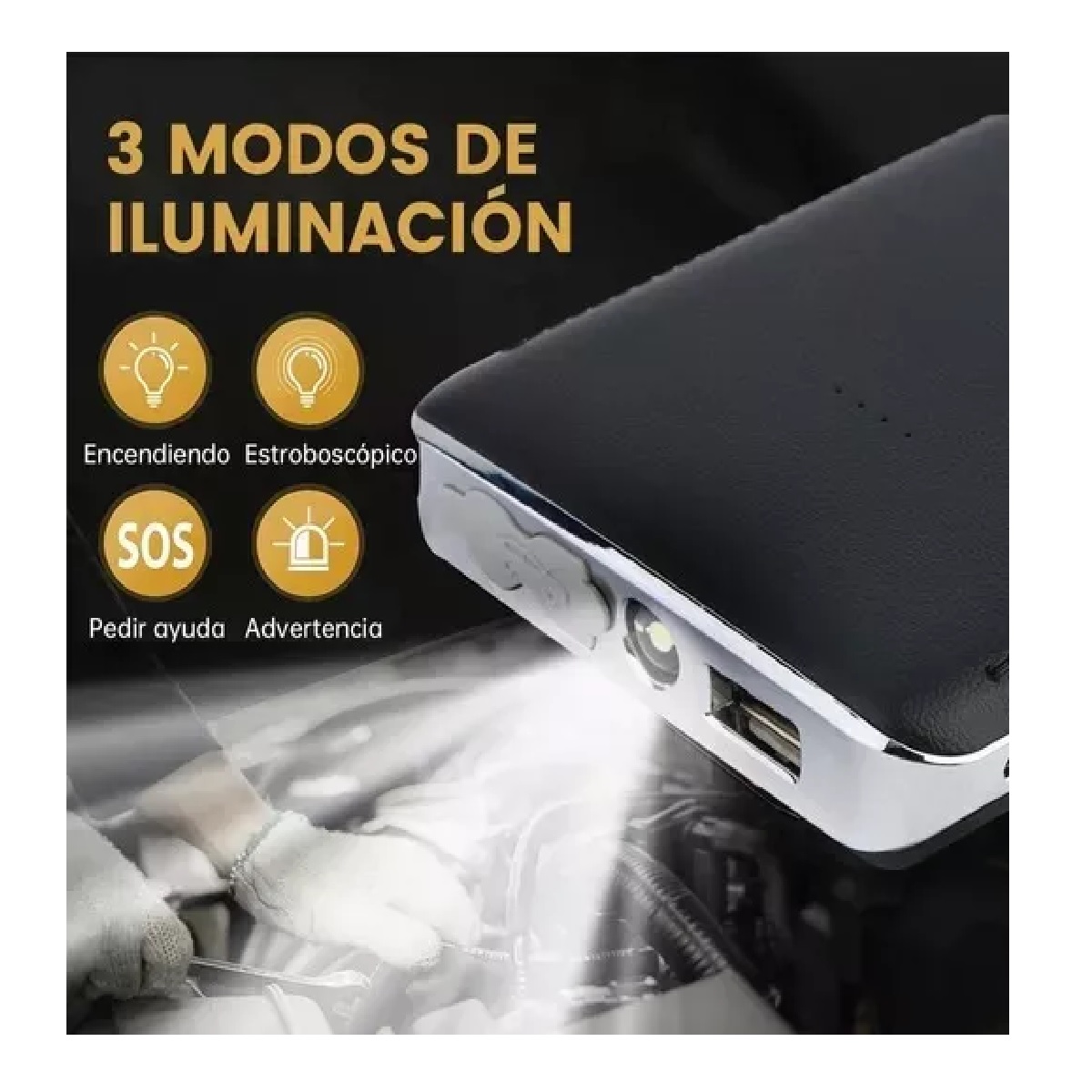 Arrancador Coche Baterias Emergencia Portátil Para Auto 12v.