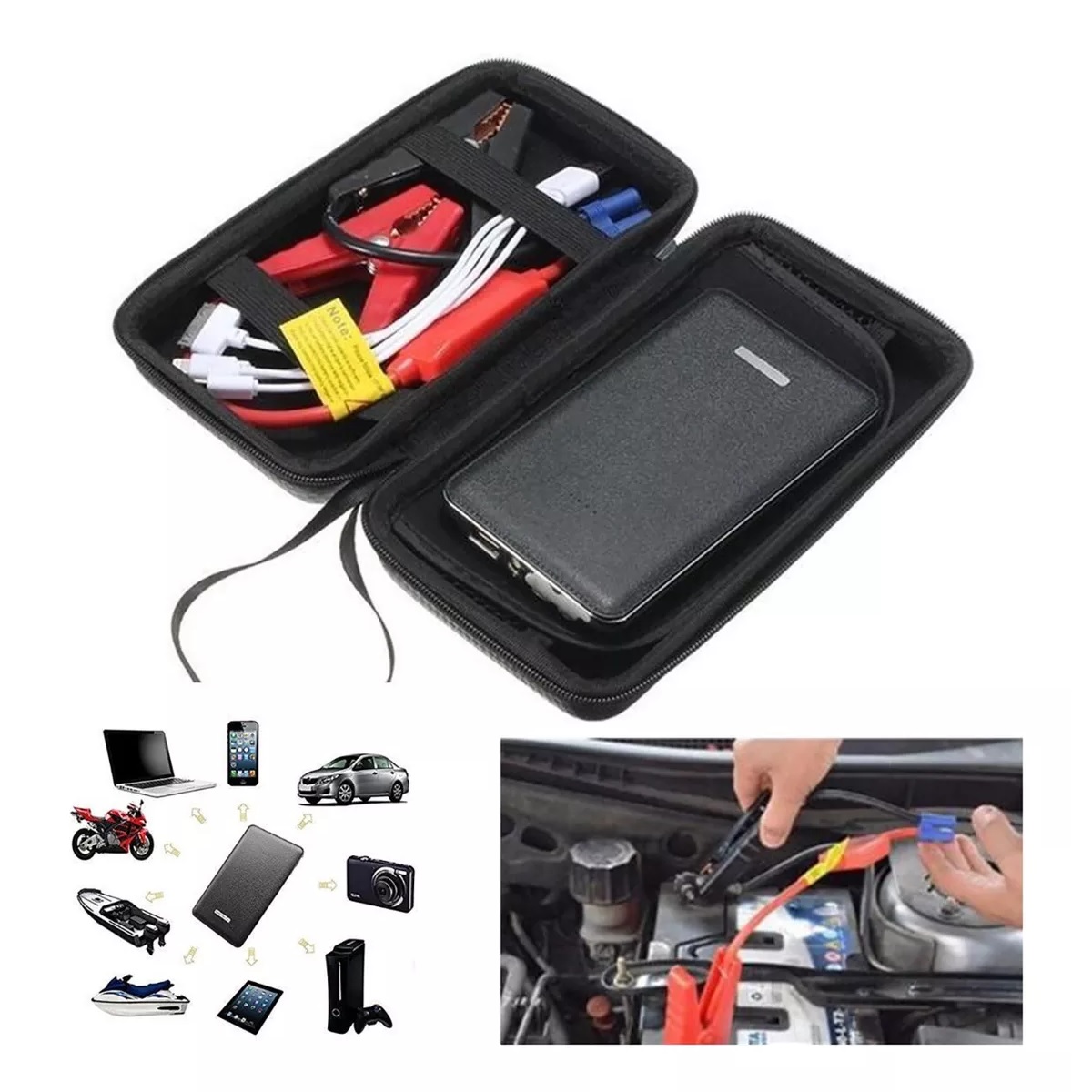 Arrancador Coche Baterias Emergencia Portátil Para Auto 12v.