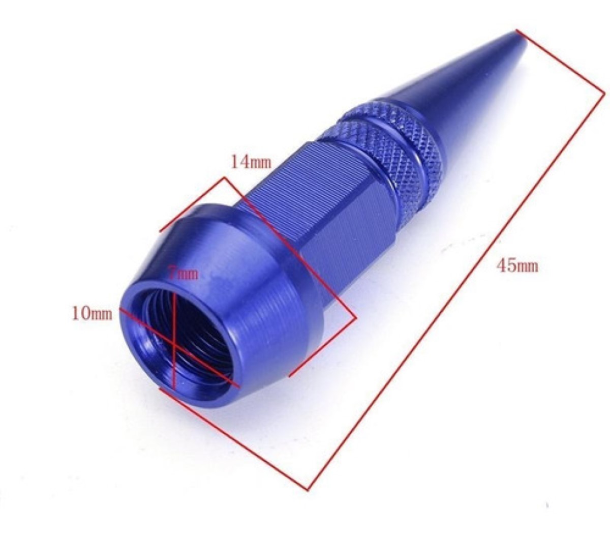 4pzs Picos Pivote Cubre Válvula Alumini 4.5cm Auto Moto Bici Dorado