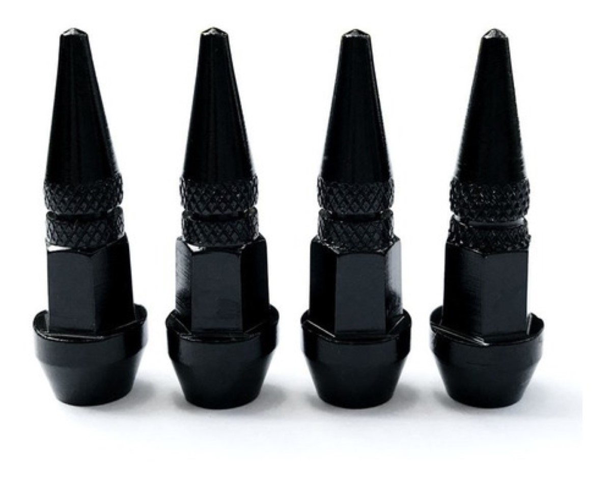 4pzs Picos Pivote Cubre Válvula Alumini 4.5cm Auto Moto Bici Dorado