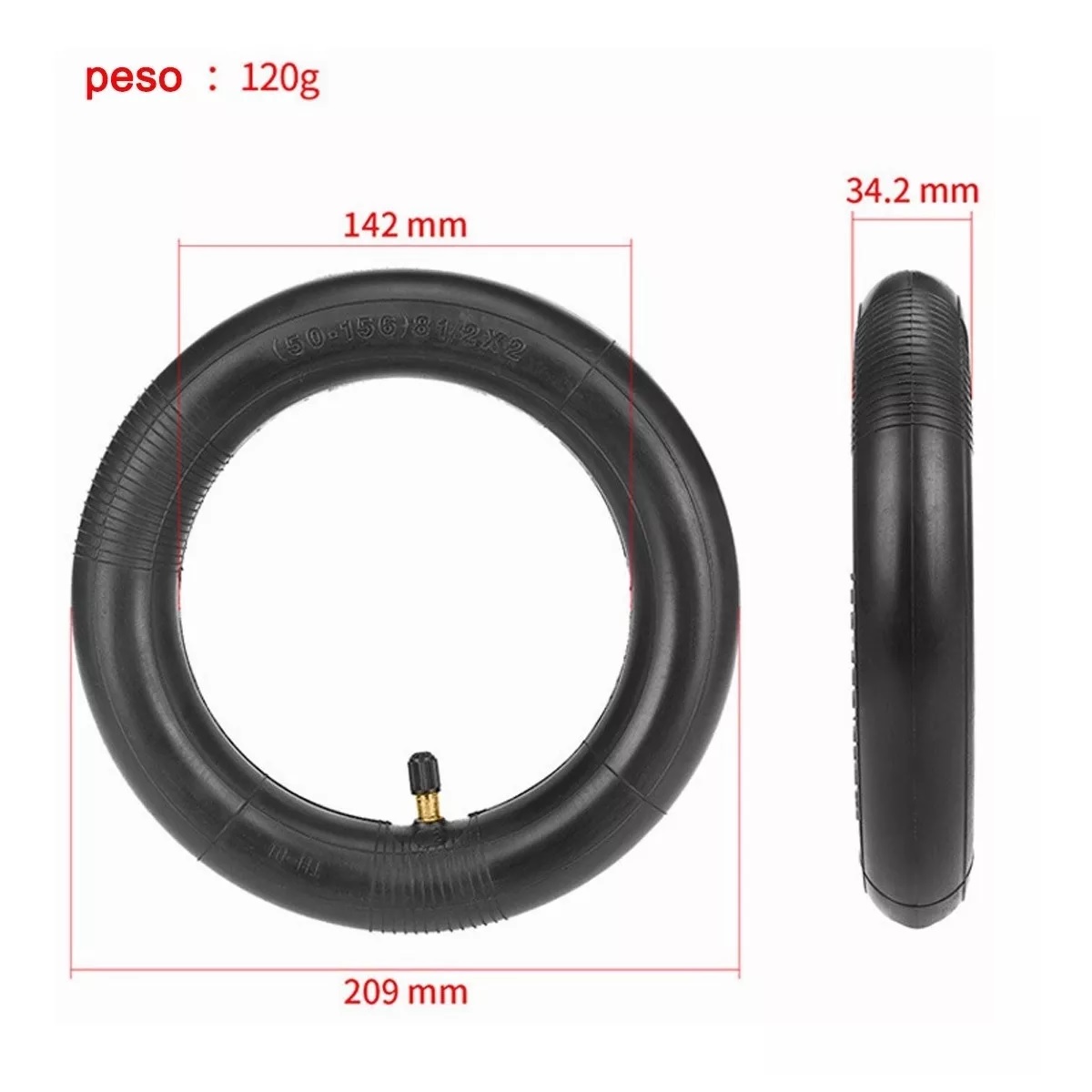 2pz Cámaras Para Llantas 8.5 Pulgadas Scooter Eléctrico.