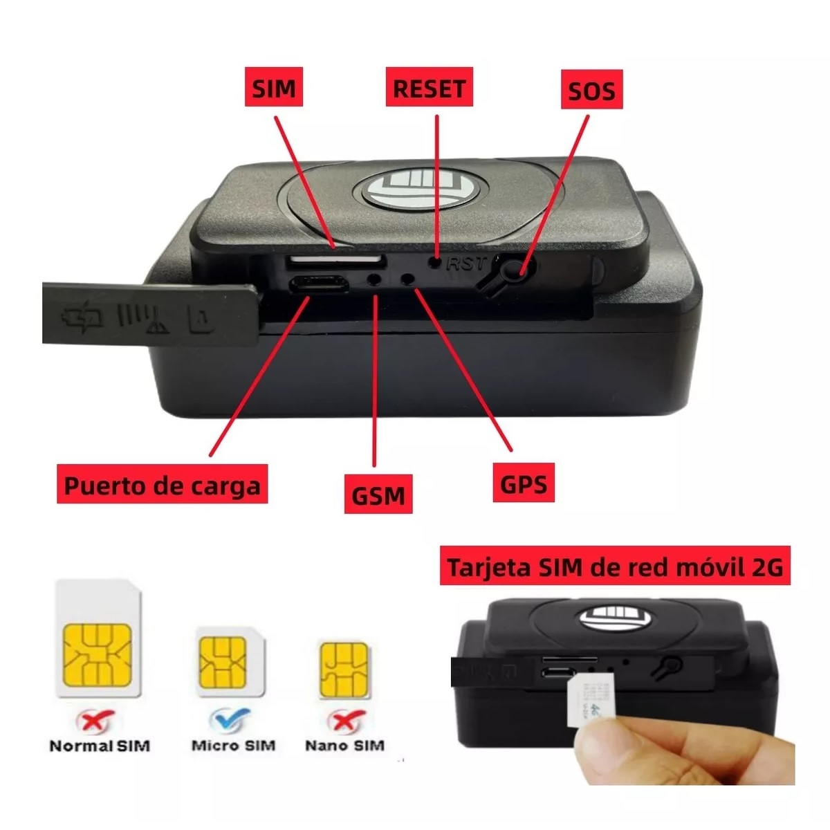 Localizador Rastreador Gps Auto Batería De Larga Duración.