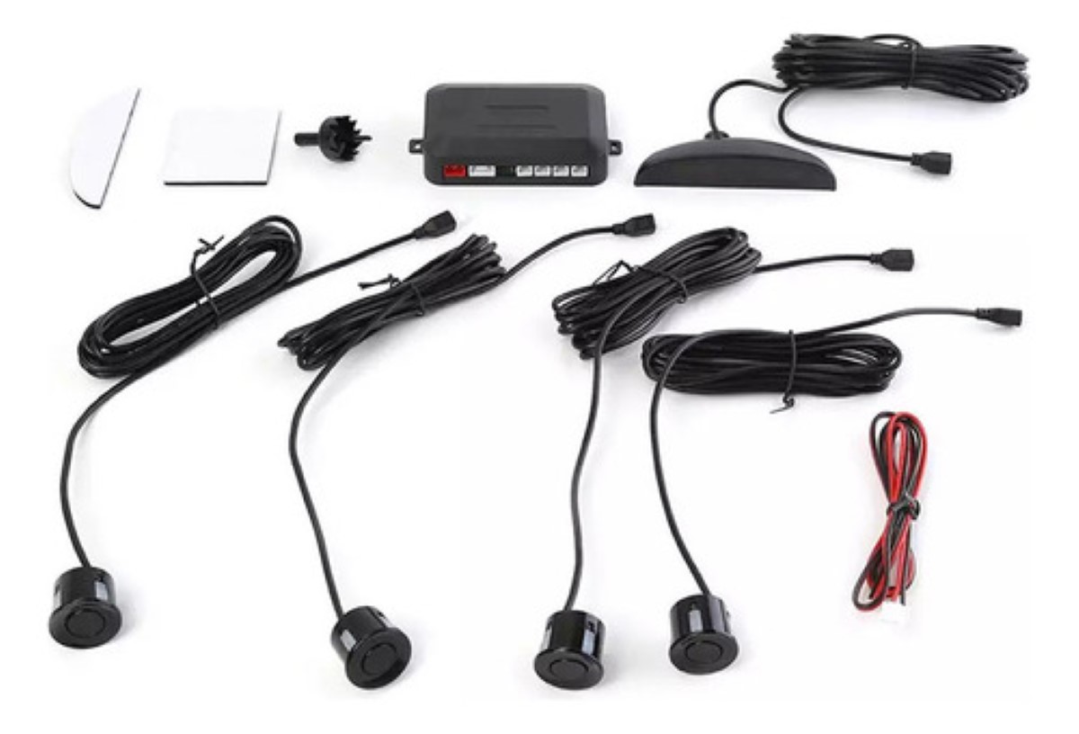 Sistema De Sensor De Aparcamiento De Alta Calidad Con 4 Sens Negro