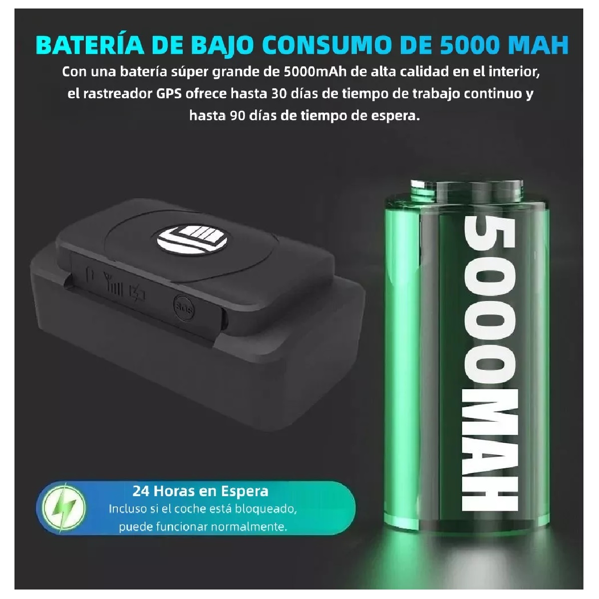 Localizador Rastreador Gps Auto Batería De Larga Duración.