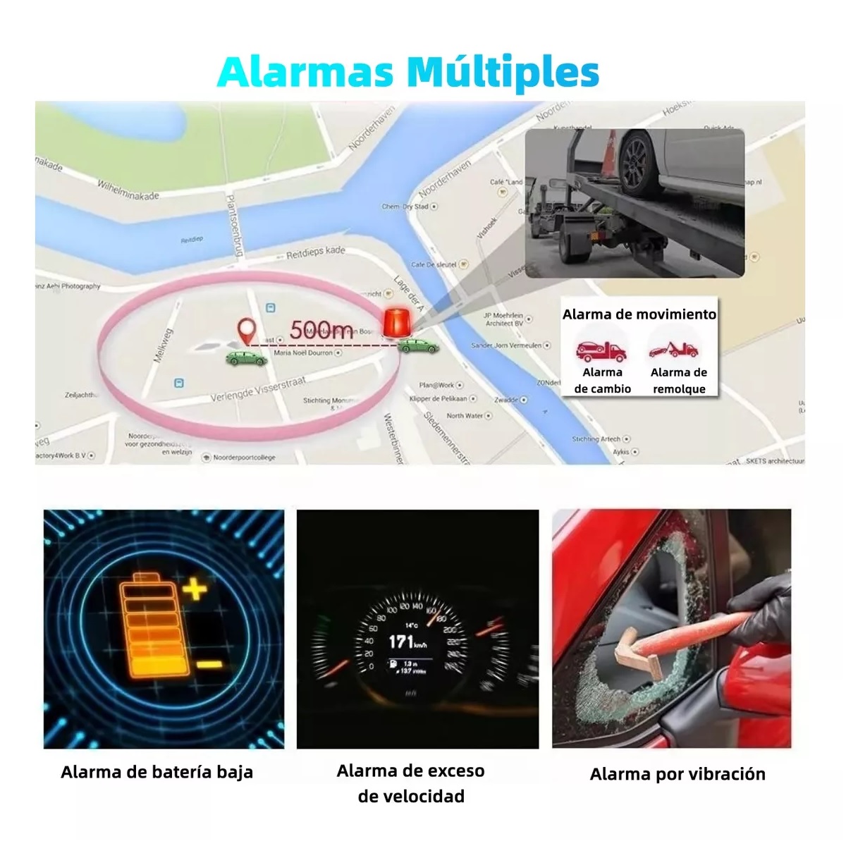 Localizador Rastreador Gps Auto Batería De Larga Duración.