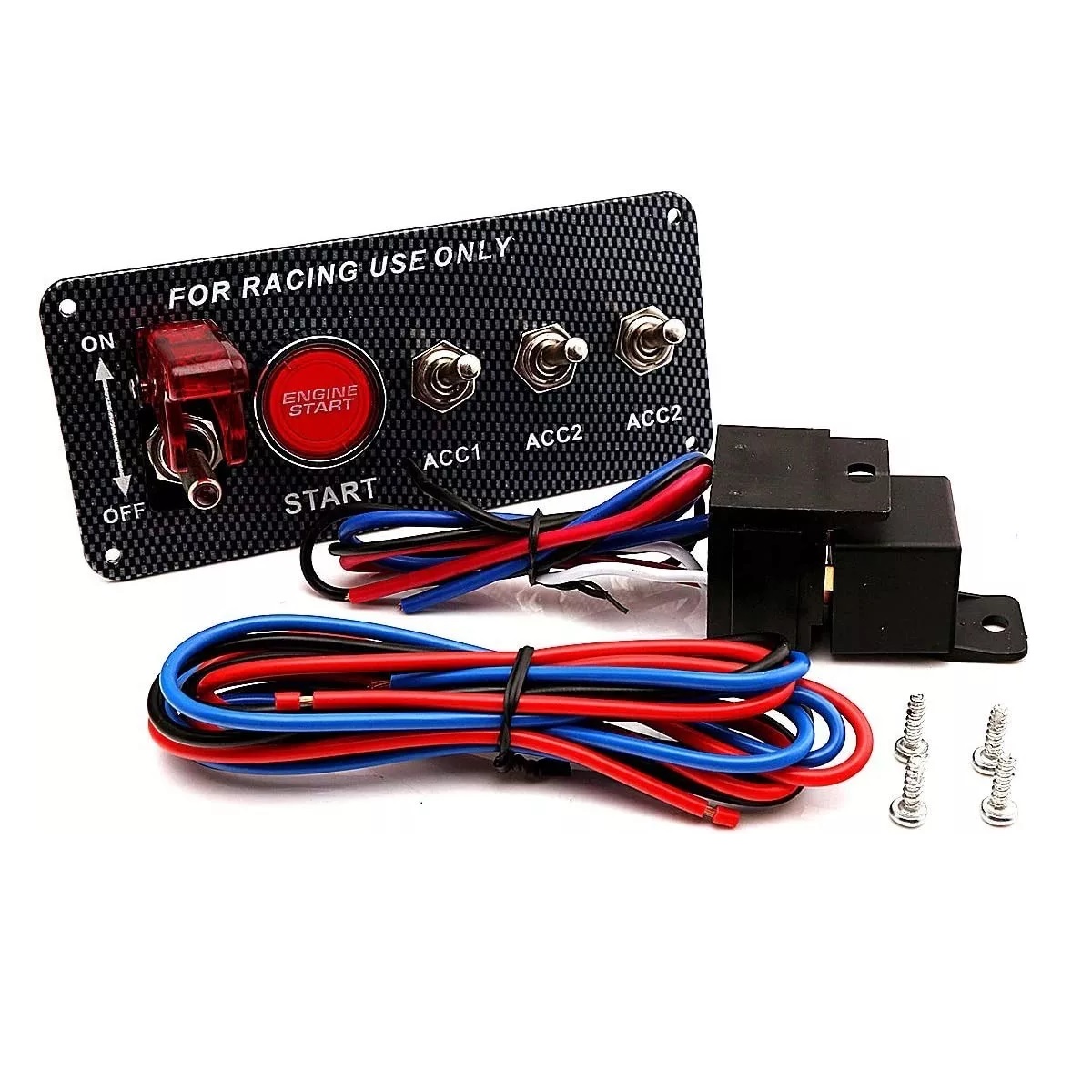 Botón De Arranque Racing Switch Encendido Panel De Auto 12v.