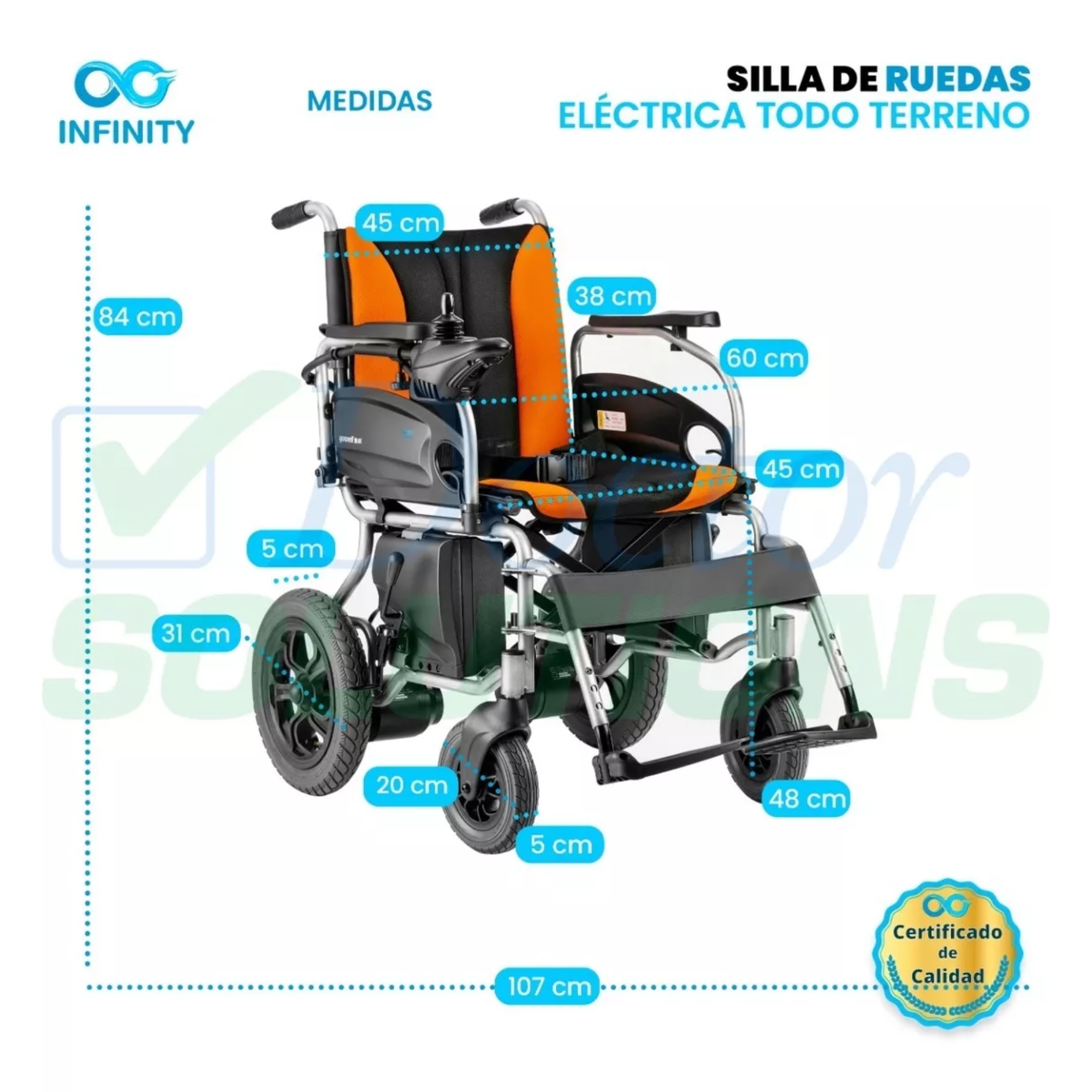 Silla De Ruedas Eléctrica Plegable Infinity.