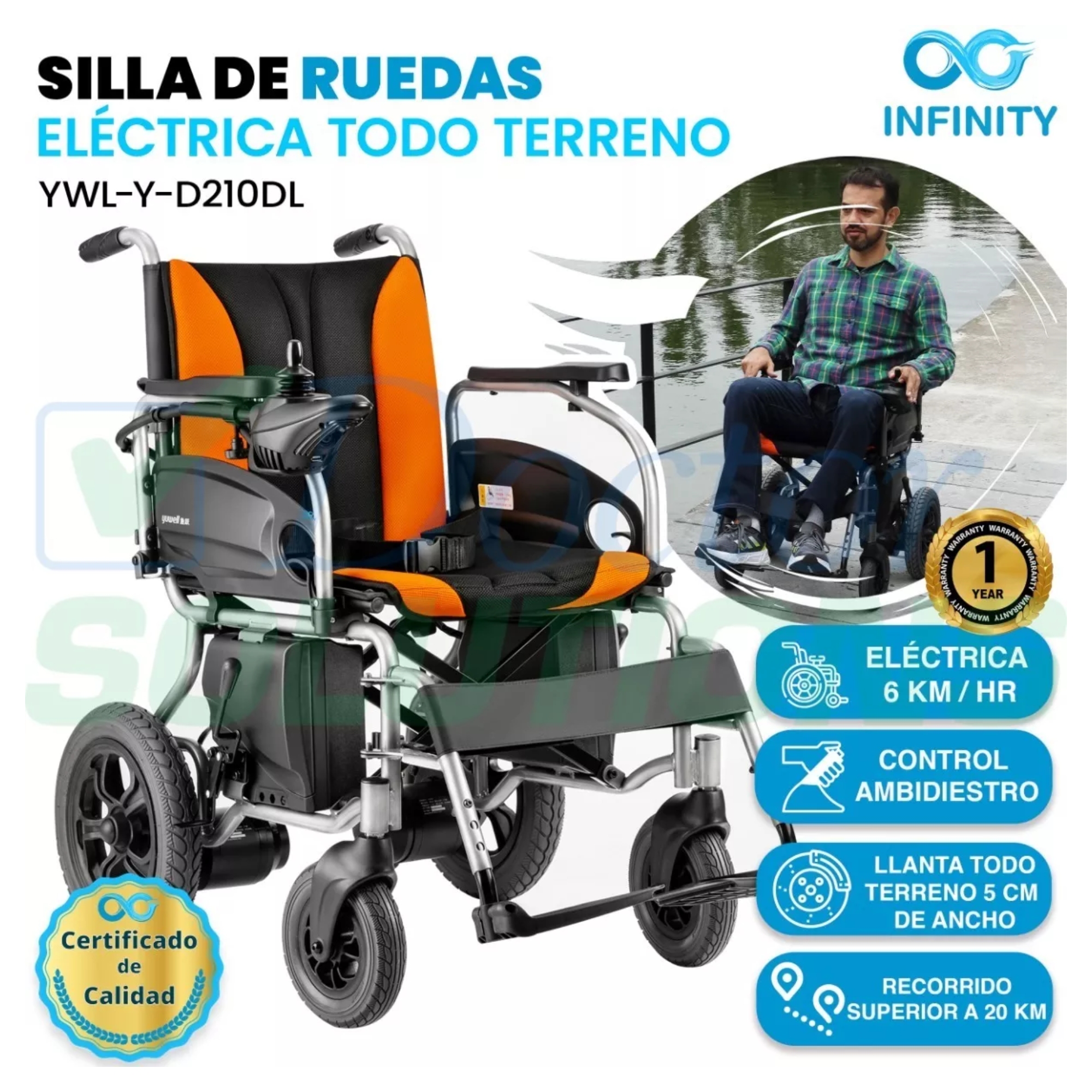 Silla De Ruedas Eléctrica Plegable Infinity.