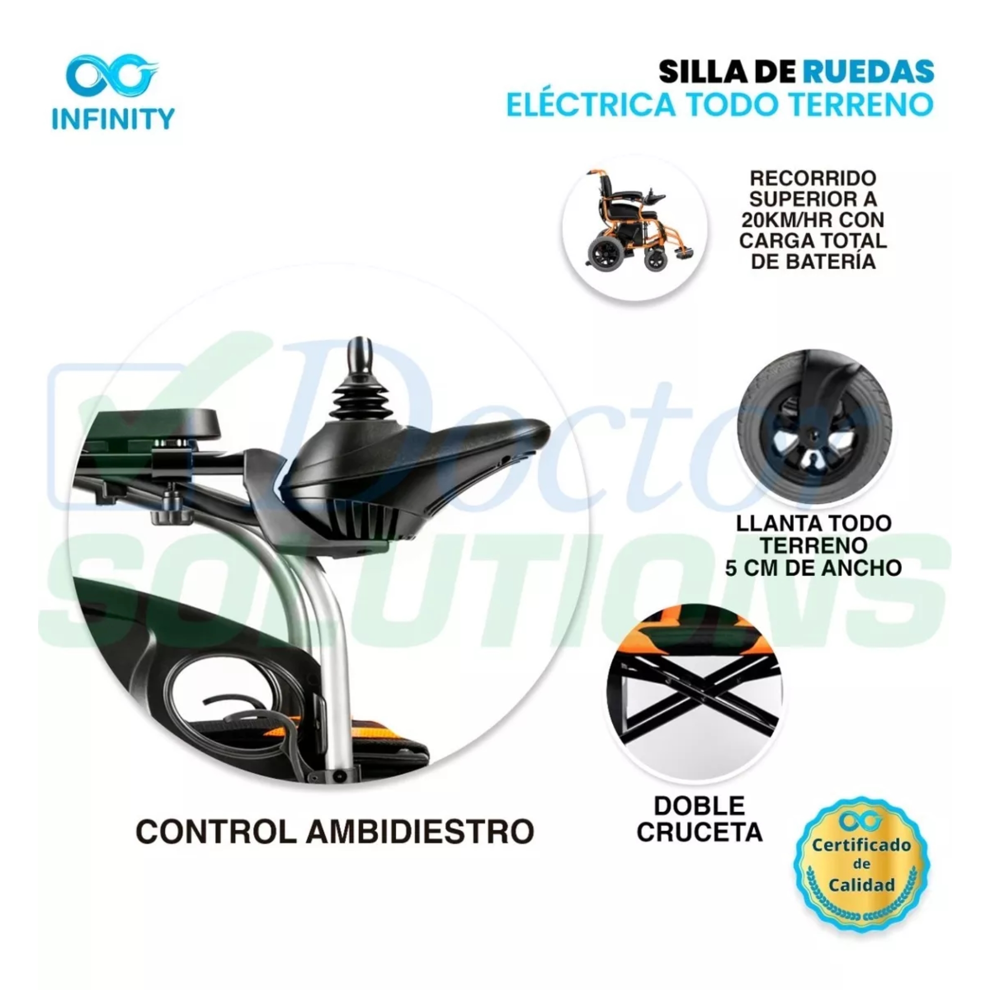 Silla De Ruedas Eléctrica Plegable Infinity.