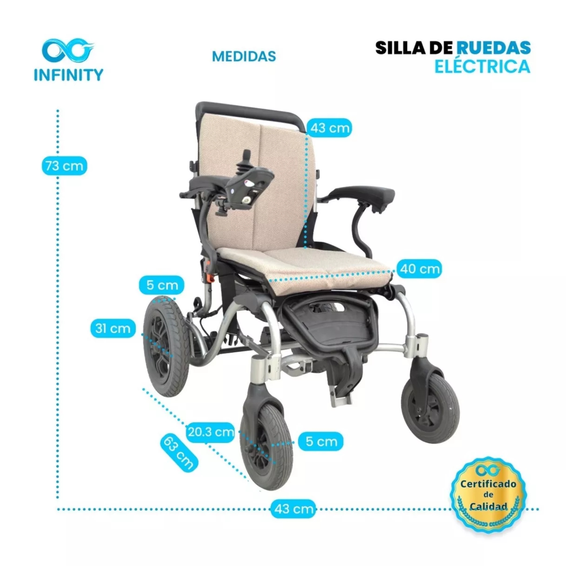 Silla De Ruedas Ultraligera De Aluminio Plegable De Lujo.