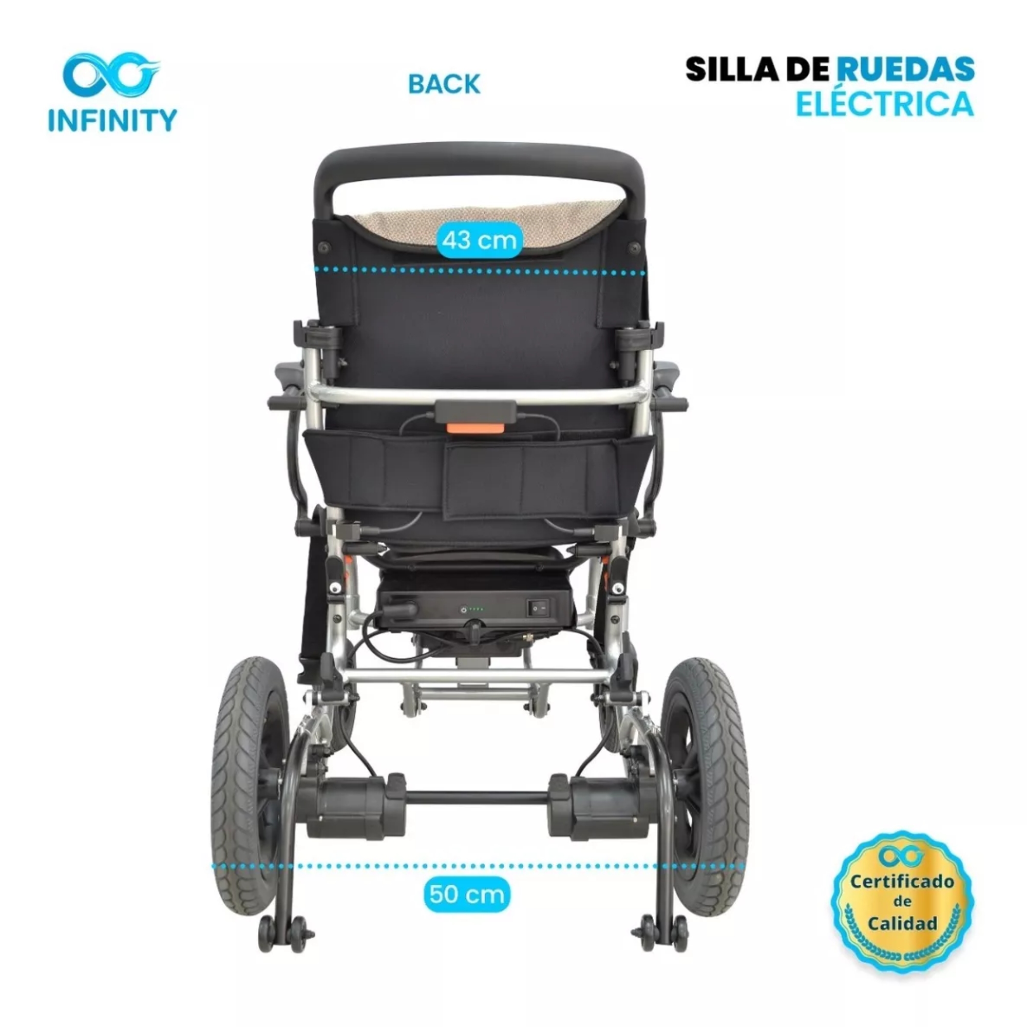 Silla De Ruedas Ultraligera De Aluminio Plegable De Lujo.