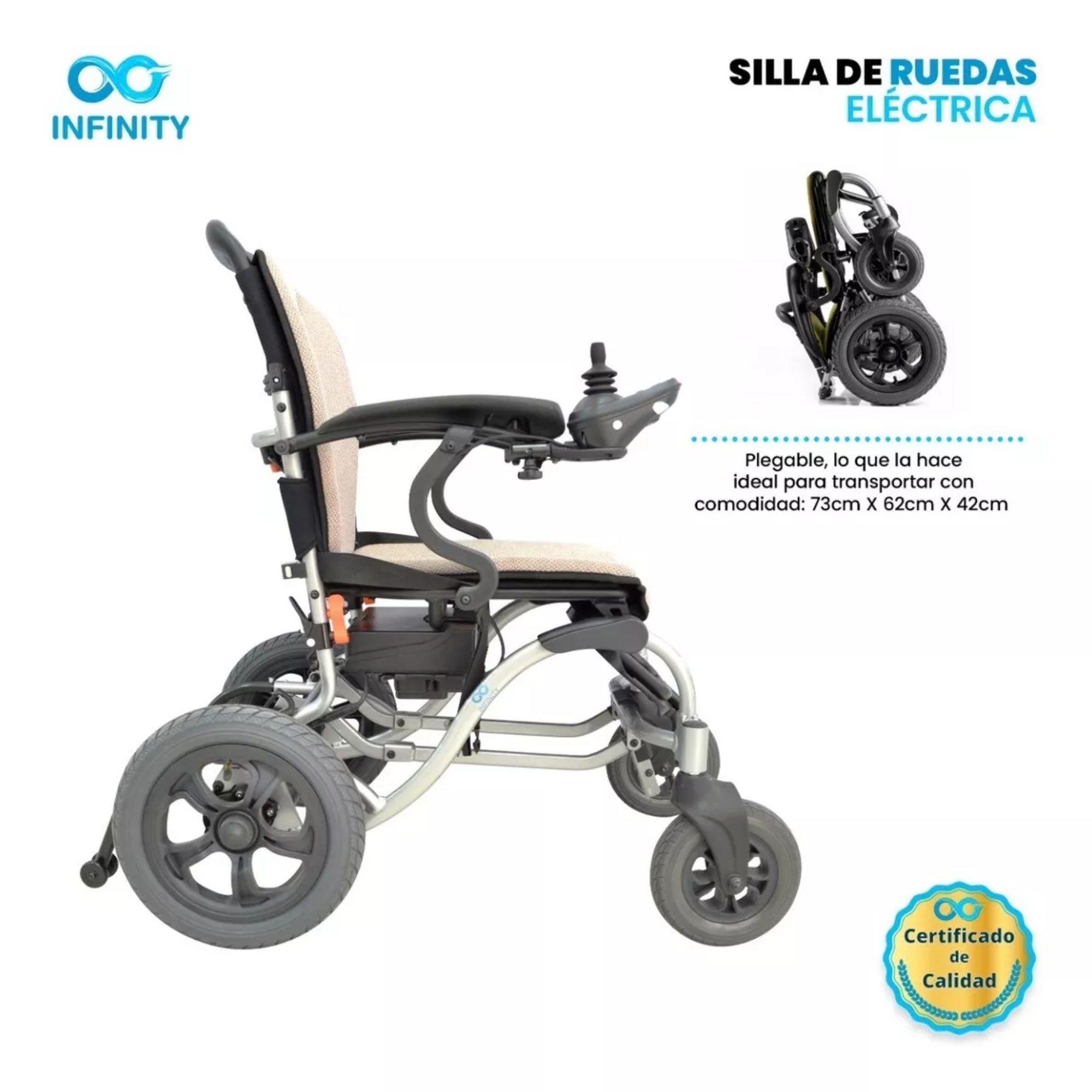 Silla De Ruedas Ultraligera De Aluminio Plegable De Lujo.