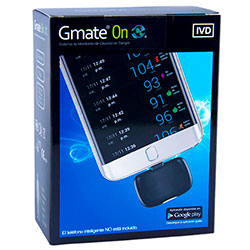 Glucómetro Gmate On Compatible con Dispositivos Android,Kit con accesorios incluidos, medidor de glucosa en sangre portatil.