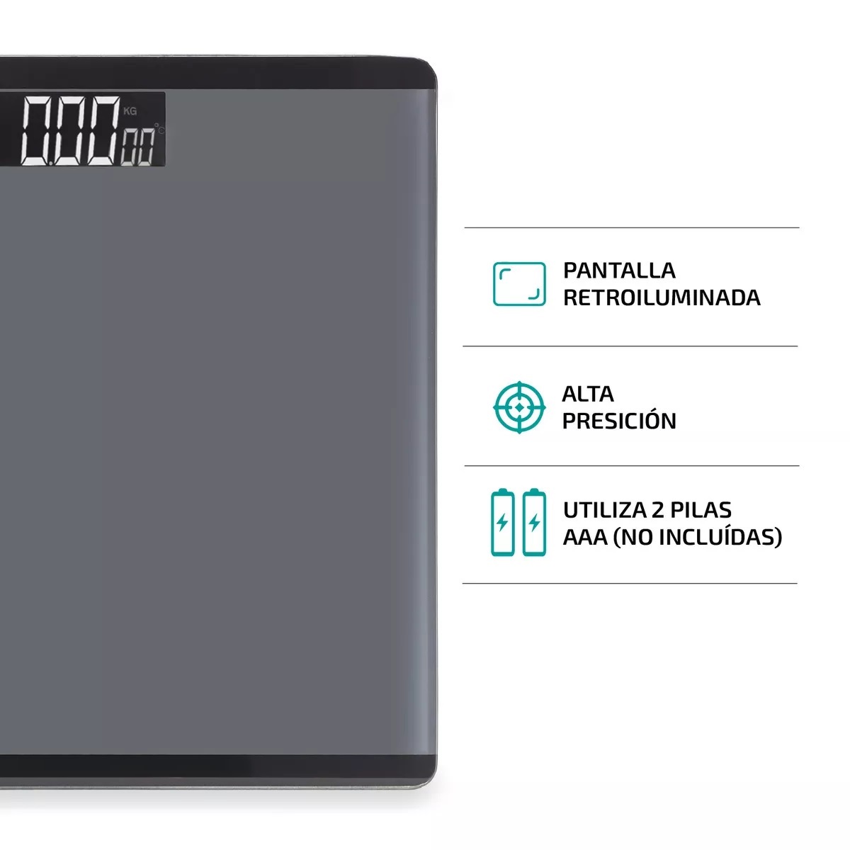 Bascula Digital Peso Personas 180 Kg Pesa Corporal Baño.
