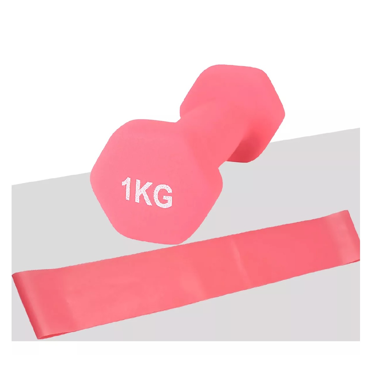 Par Mancuernas Rosas Ejercicio 1 Kg Cubierta Neopreno Entrenamient.