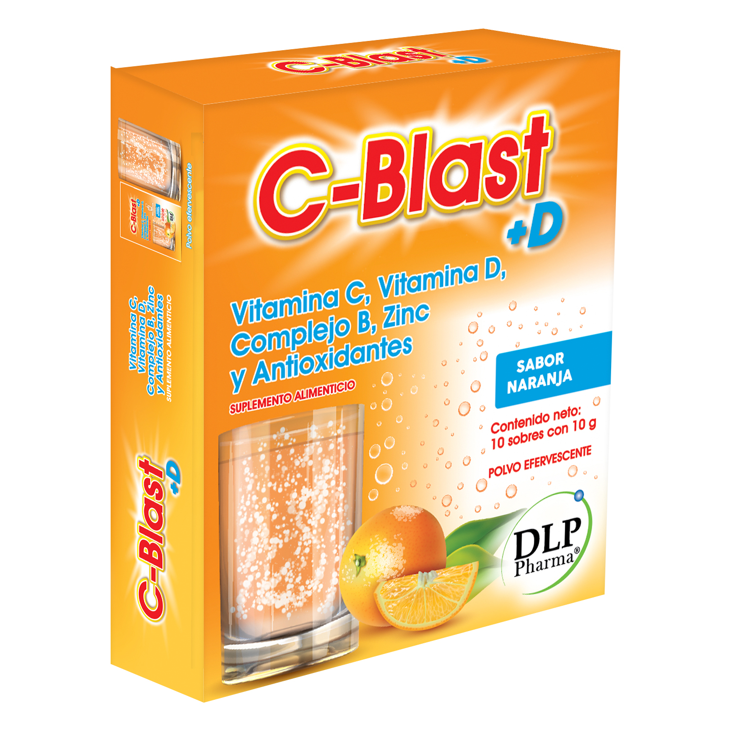 C-Blast+D, Vitamina C, Vitamina D, Complejo B, Zinc y Antioxidantes ...