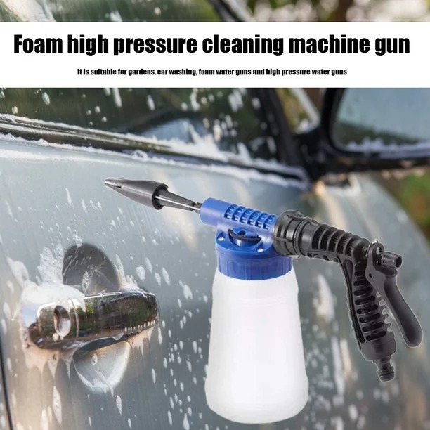 Pistola De Agua Espuma Alta Presión Lavado Limpieza De Autos.