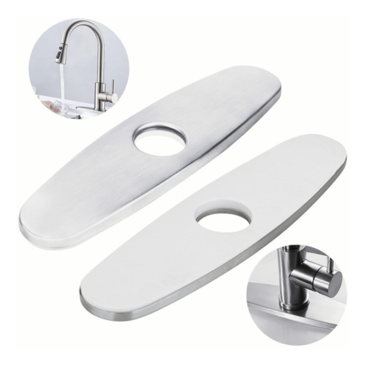 Placa De Orificio Para Fregadero De Cocina, 3 Uds., Para Grifo De Baño