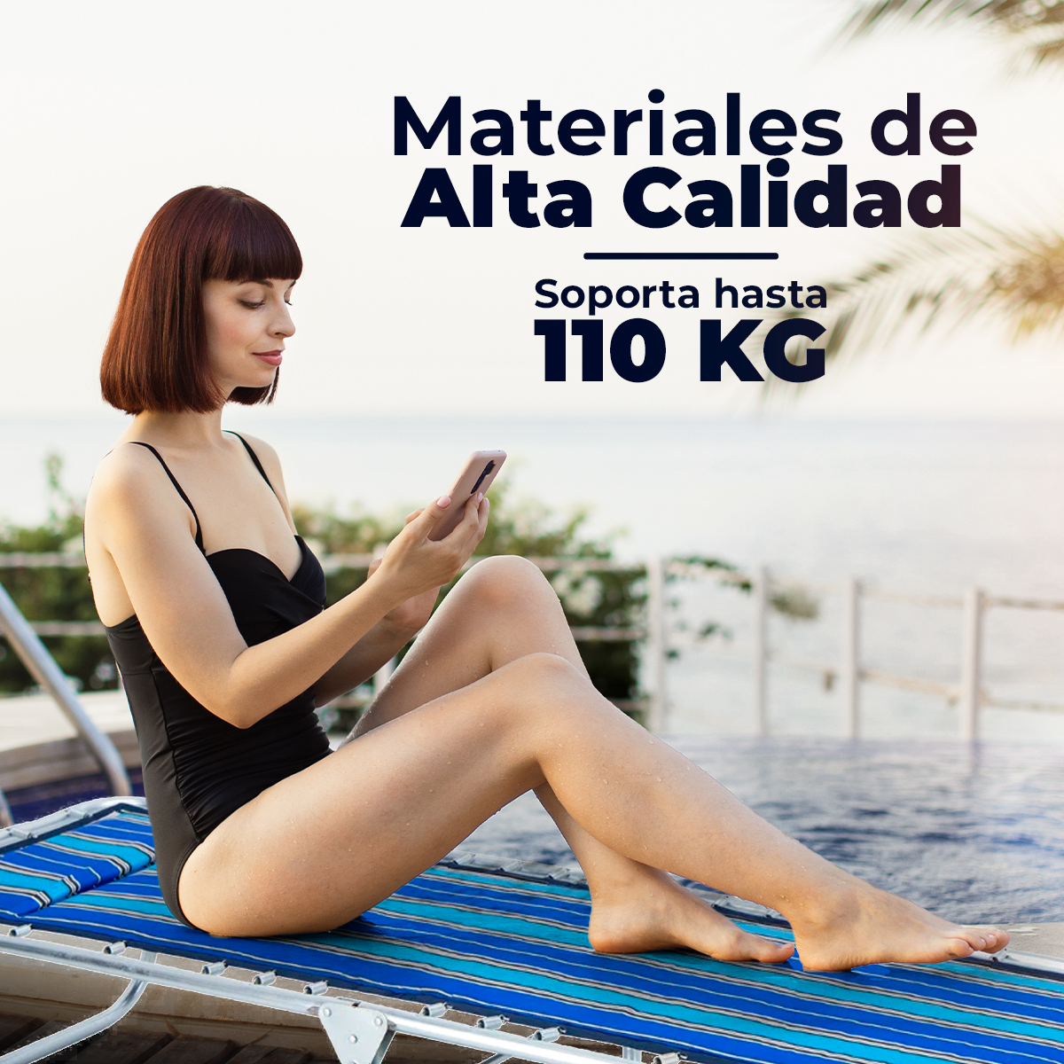 Catre Plegable para Playa con Colchoneta Integrada 507.
