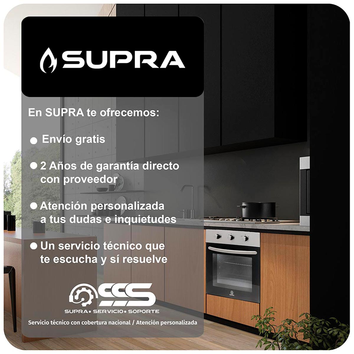 Combo SUPRA BERHOL campana NUBE A-50 y parrilla BERARDI de acero inoxidable.