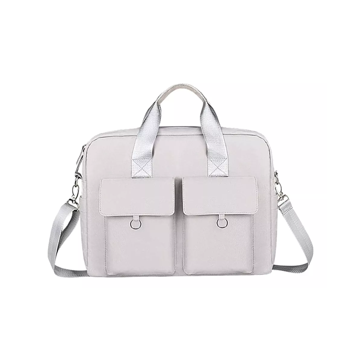 Impermeable Maletin Bolsa Para Laptop De 15.6inch Dama Mujer Gris