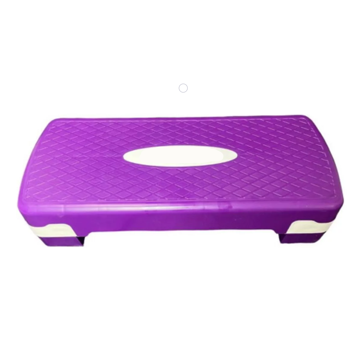 Step Banco Aerobics Ejercicio Fitness Crossfit Ajustable Gym Lila Con Blanco.