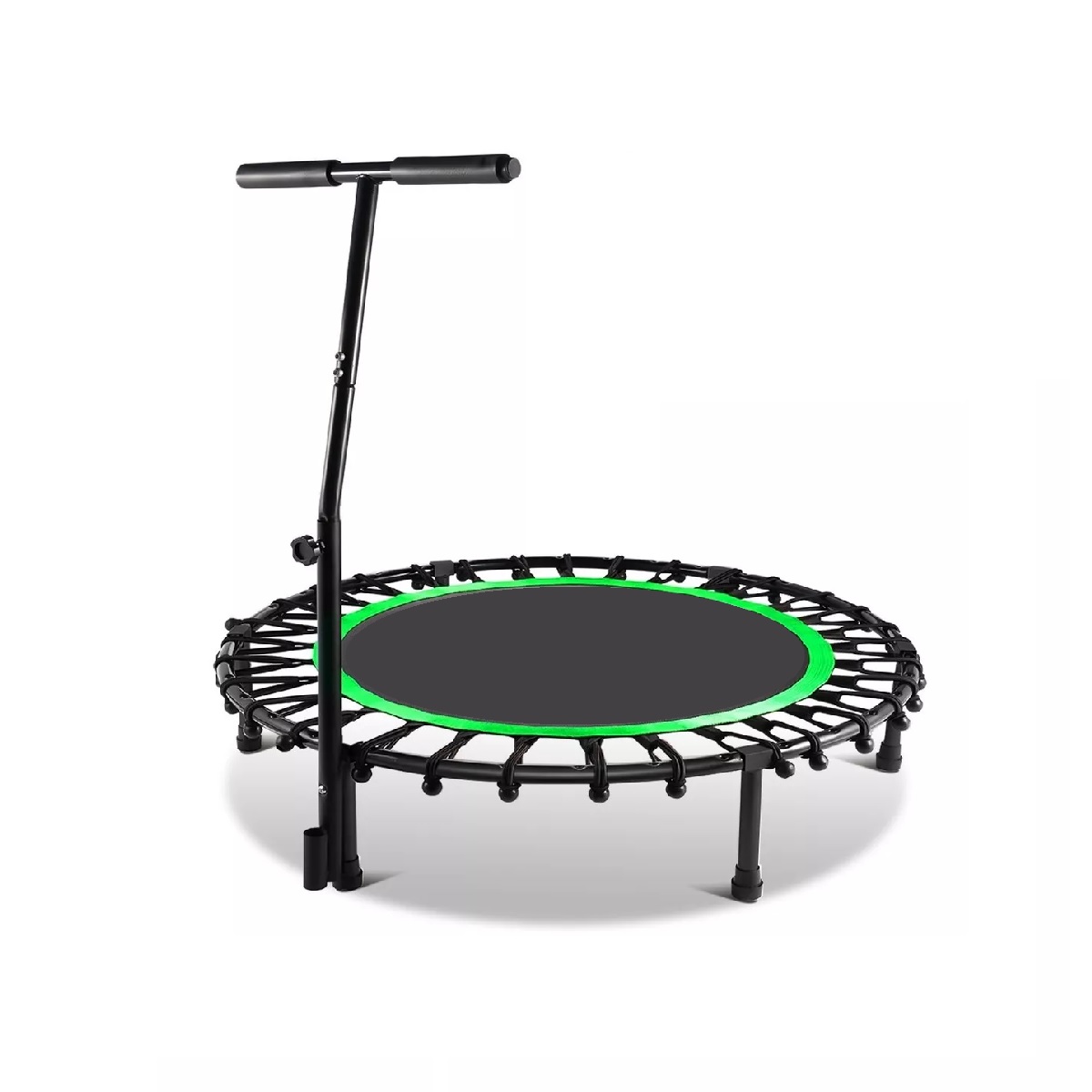 Trampolín Brincolín Ejercicio Aerobico Con Mango Ajustable Verde.