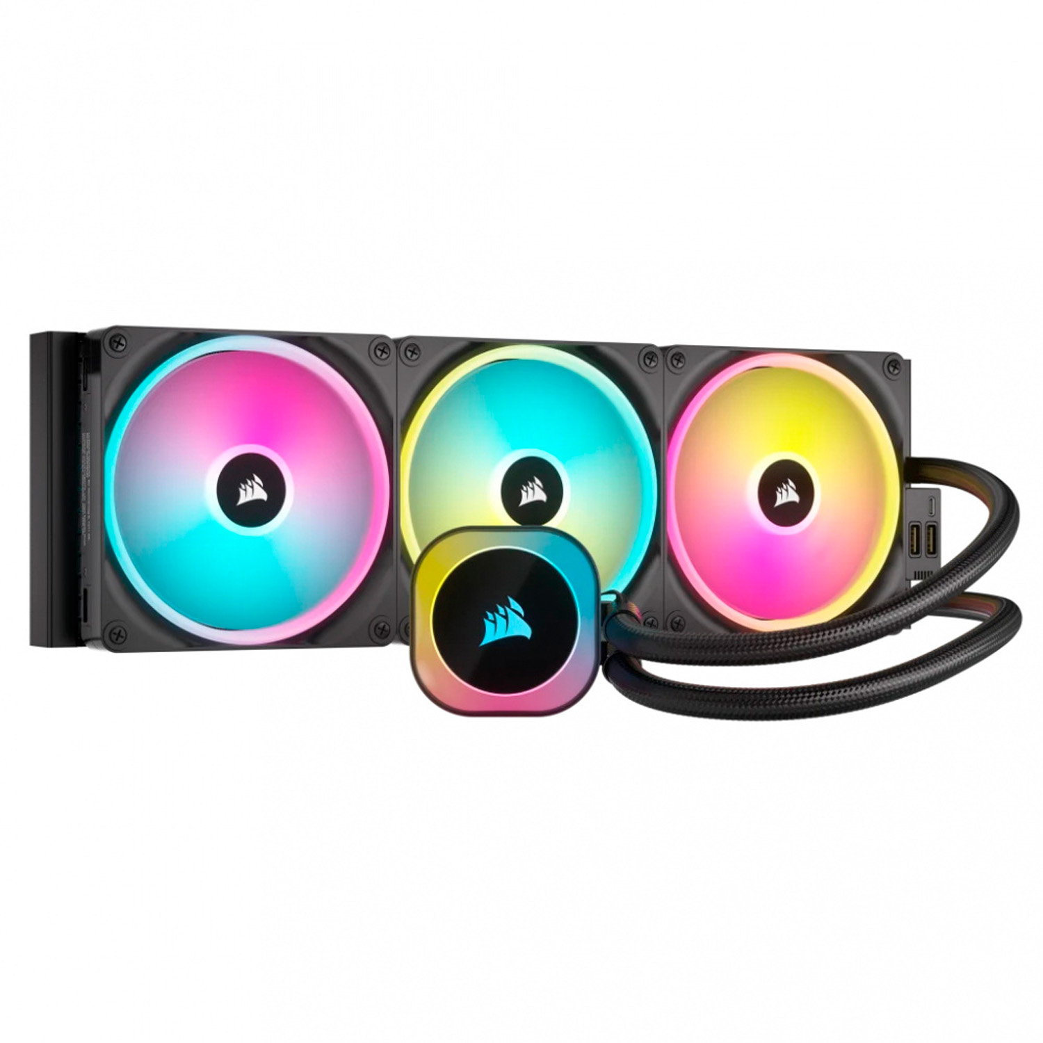 Enfriamiento Líquido Corsair iCUE Link H170i RGB AIO 3 x 140mm Negro.