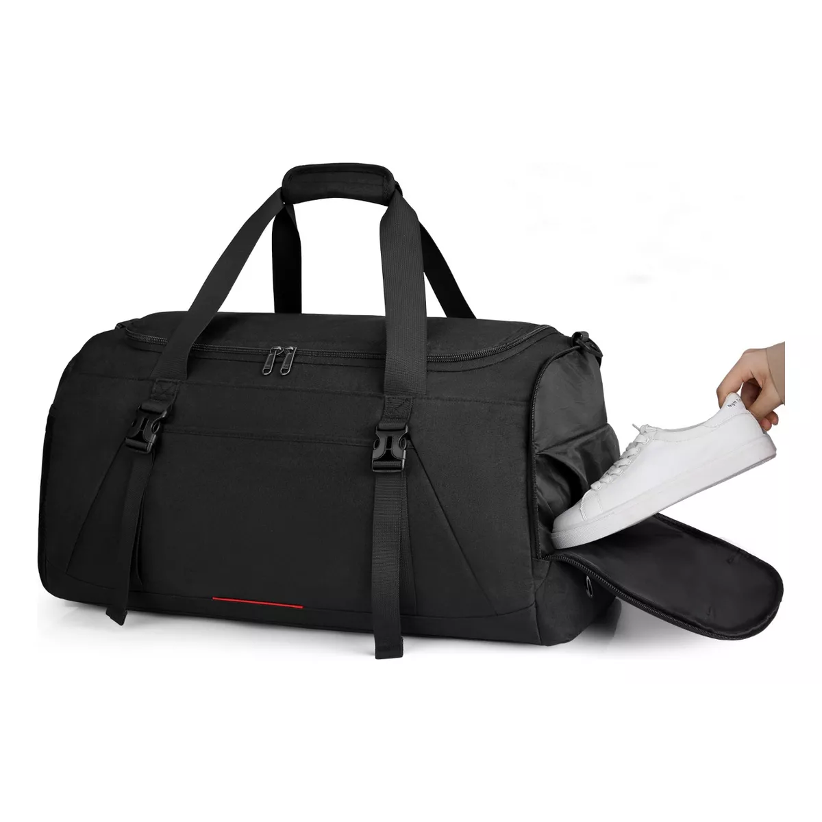 Maleta Deportiva Bolsa Gym Viaje Mochila Fitness Hombre 40l Negro.