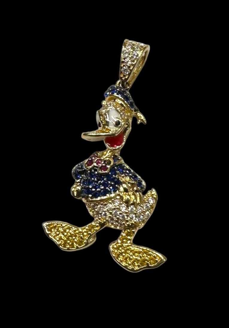 Dije Pato Donald Oro 14 K + Obsequio.