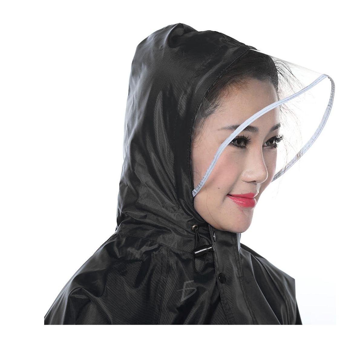 Traje Impermeable Con Capucha Unisex Unitalla Negro.