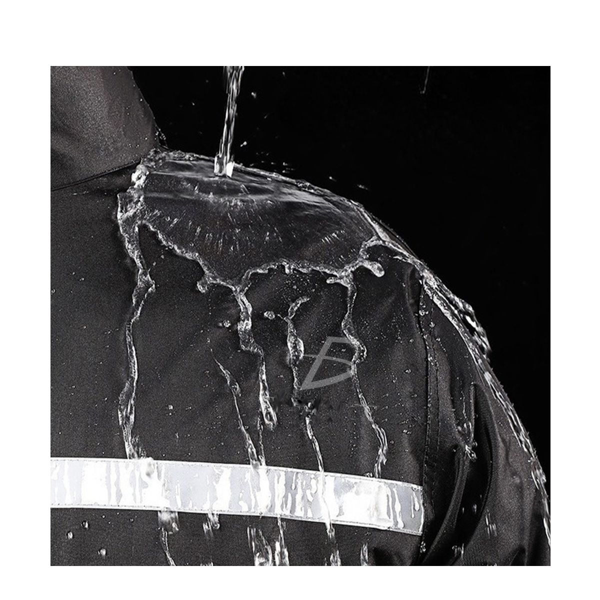 Traje Impermeable Con Capucha Unisex Unitalla Negro.