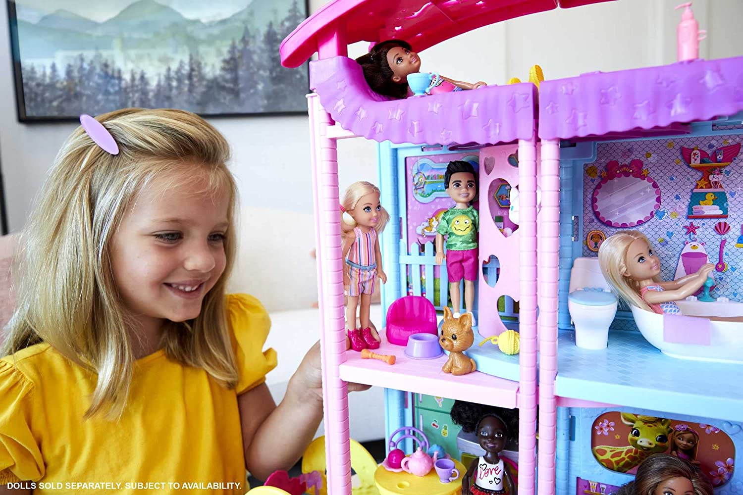 Muñeca Barbie Mundo De Chelsea Casa De Chelsea