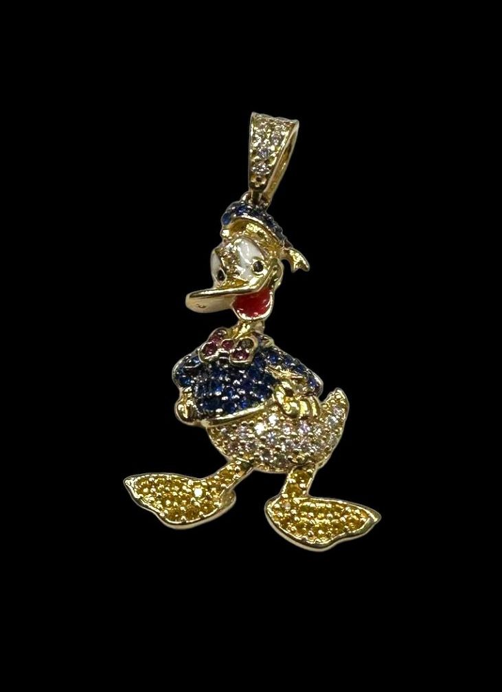 Dije Pato Donald Oro 14 K + Obsequio.