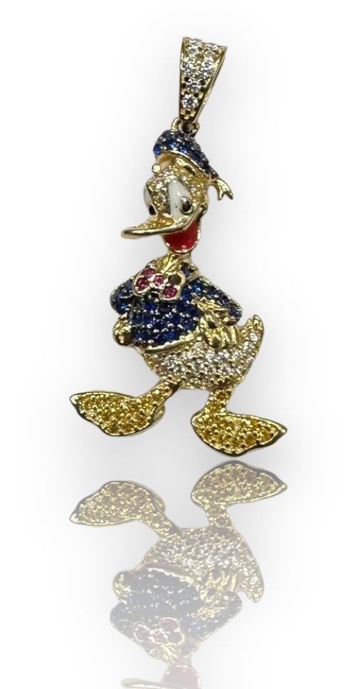 Dije Pato Donald Oro 14 K + Obsequio.