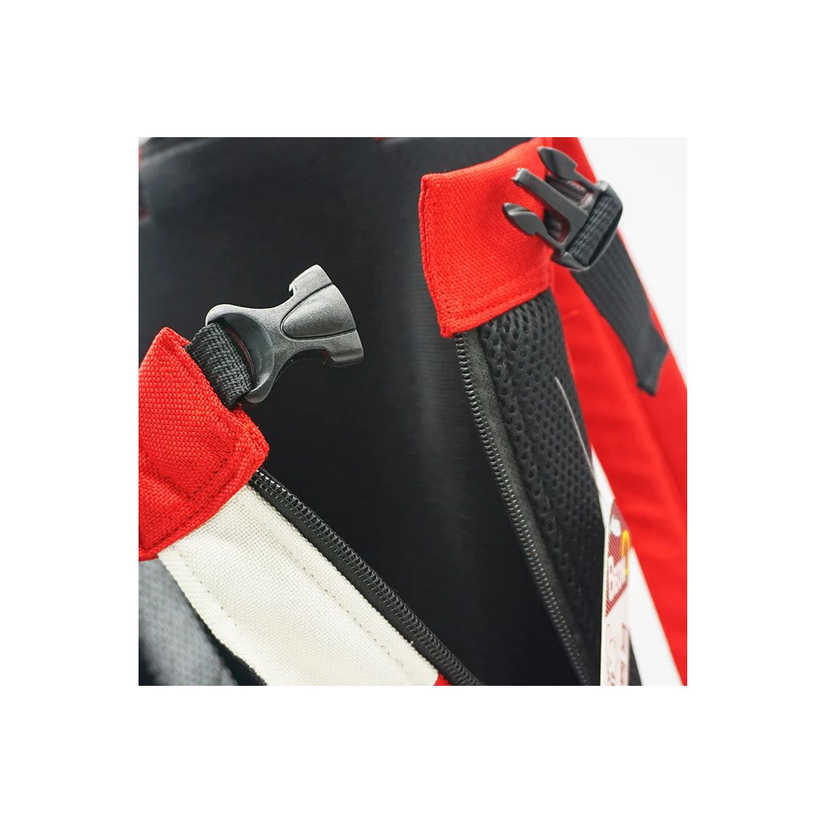 Mochila De Transporte a Cuatro Patas para Mascota Talla S Elegate Roja.