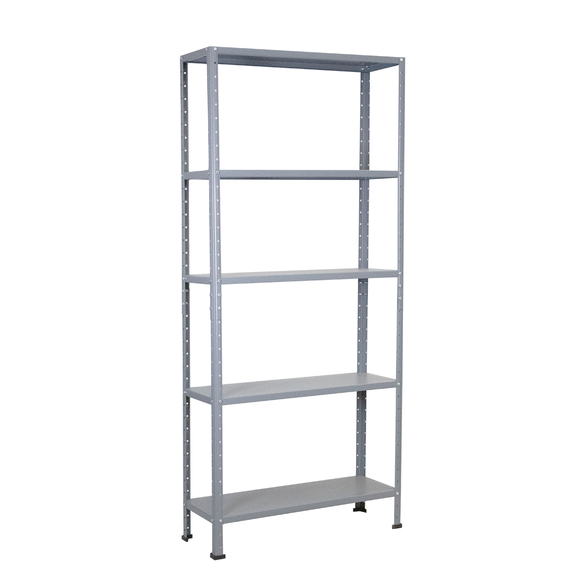 ADF Estante Anaquel Metálico Uso Rudo con 5 Repisas Ajustables 190x84x30cm Organizador Cal. 24 Color Gris, Carga 400Kg.