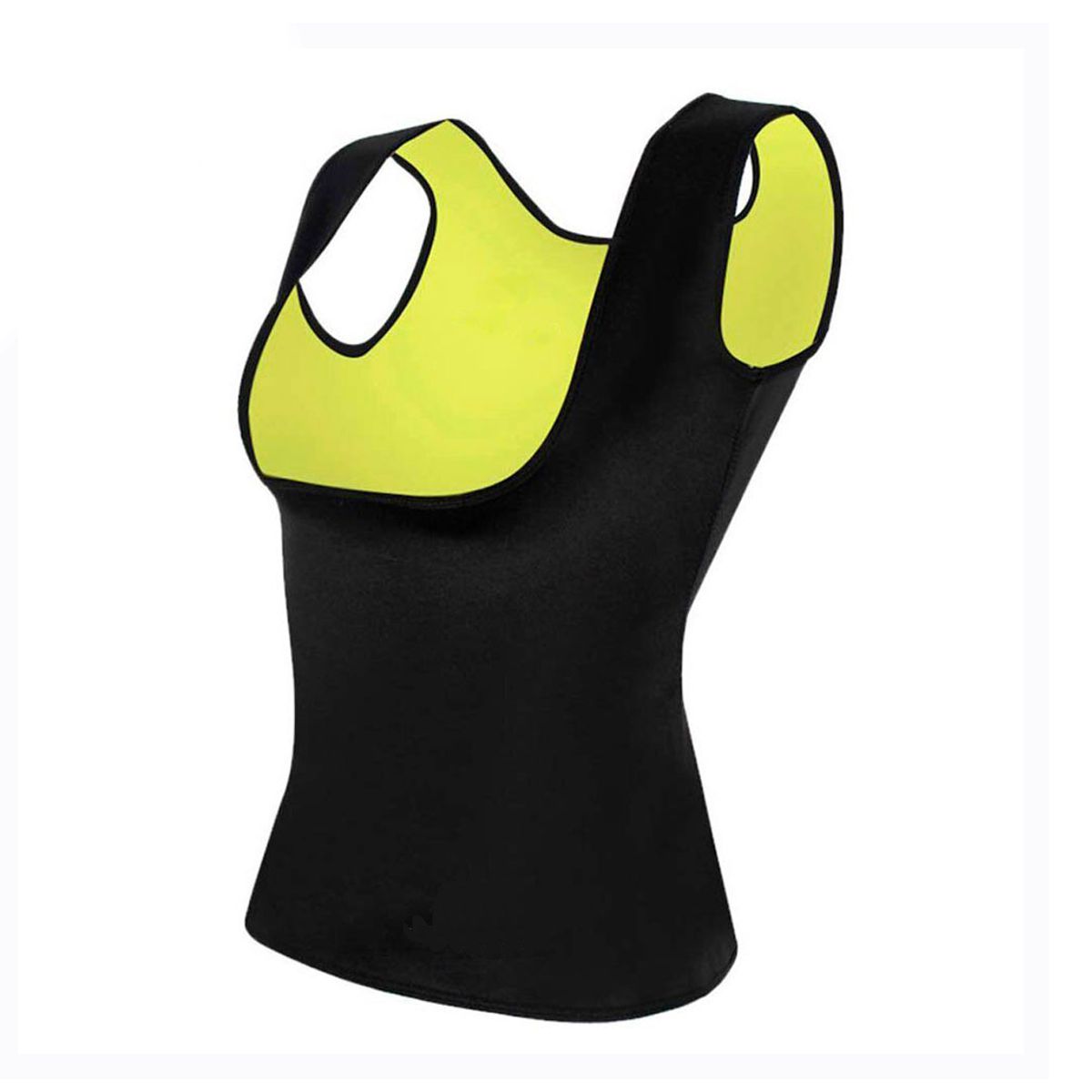 Chaleco Faja Reductora De Neopreno Para Quemar Calorías Negro.