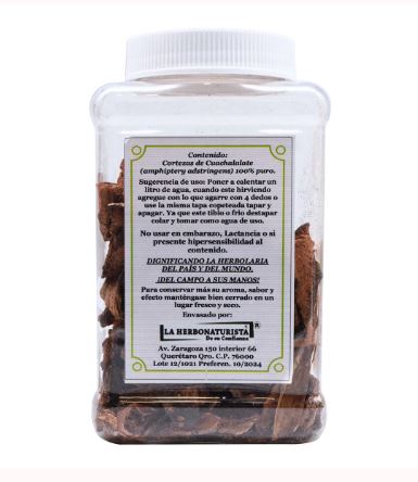 Té Cuachalalate infusion  Corteza Selectas Orgánico de alta calidad