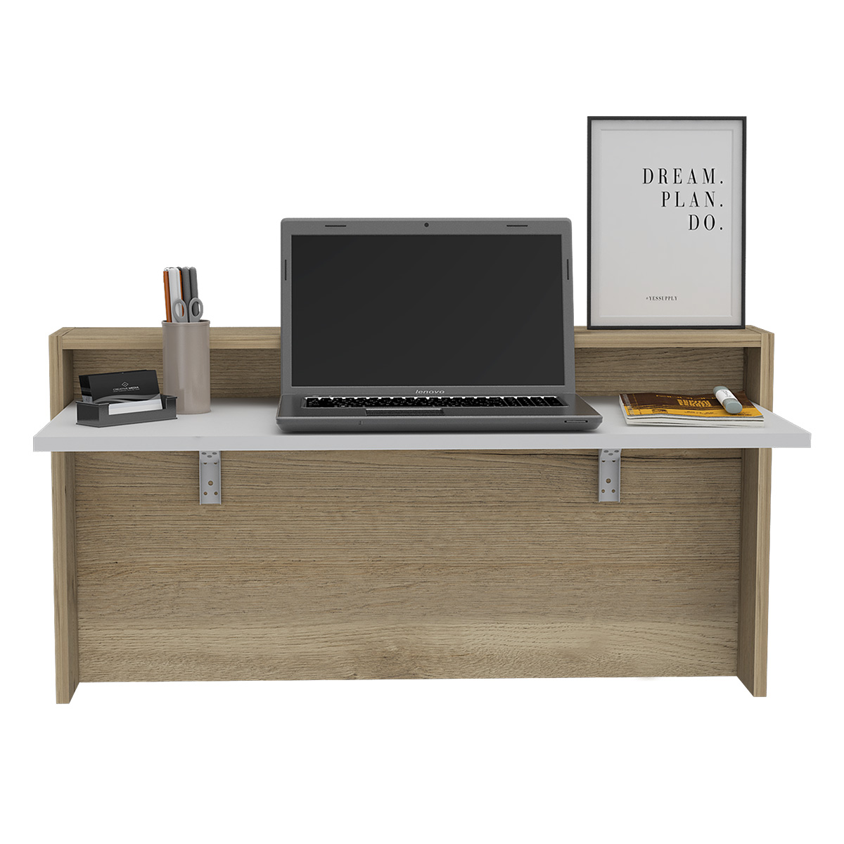 ESCRITORIO PLEGABLE PARA EMPOTRAR EN LA PARED IDEAL PARA LA CASA Y EL HOME OFFICE MODELO LONDON.