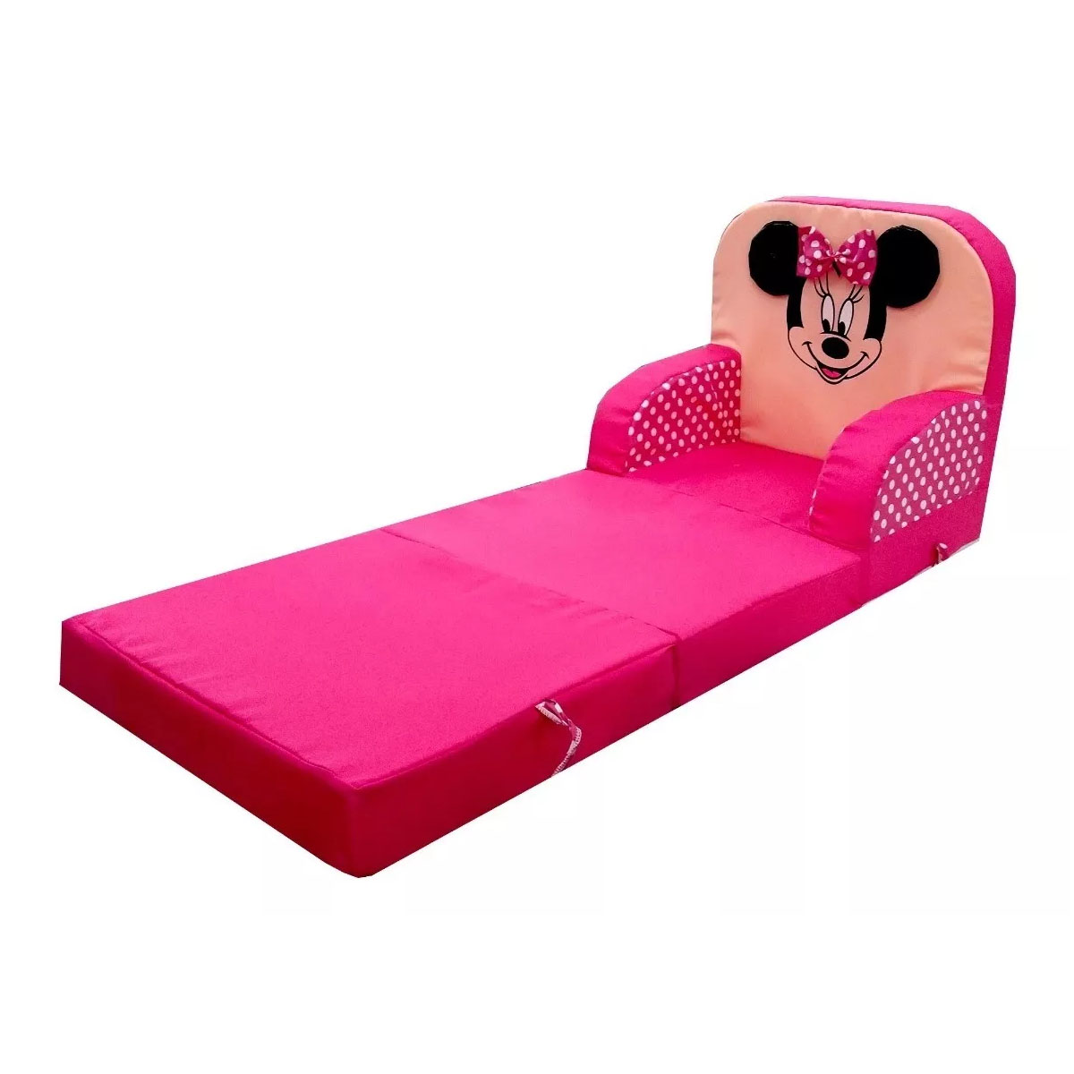  Sillon Cama Inafntil Sofa Individual Niños Minnie Rosa.