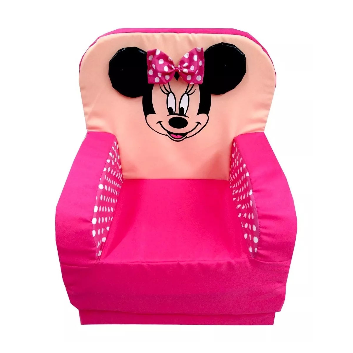  Sillon Cama Inafntil Sofa Individual Niños Minnie Rosa.