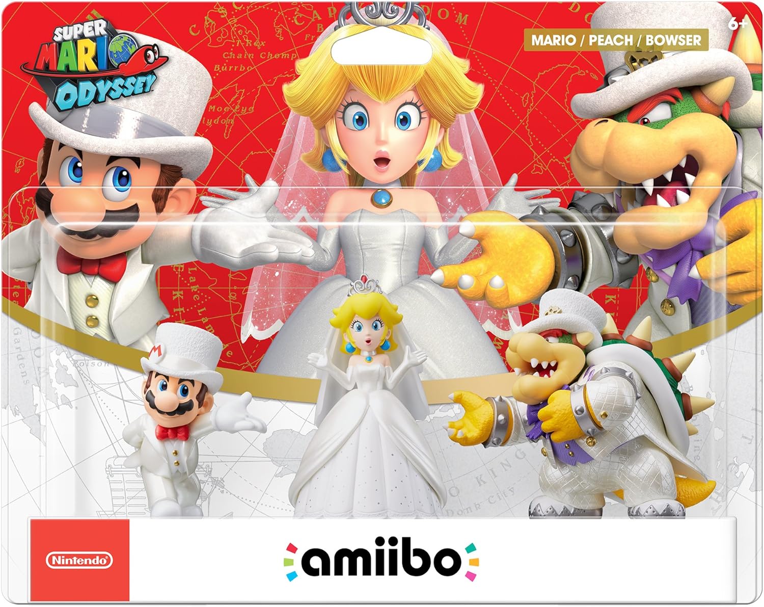 Amiibo Mario Odyssey Mario Peach Bowser 3 Pack - Game Center
