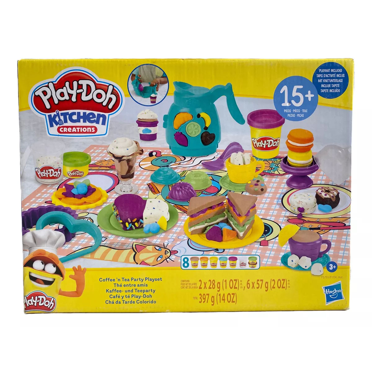 Juego De Café Y Te Play Doh Masa Moldeable 